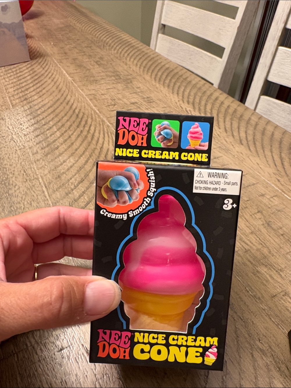 Nee Doh bundle Dream Drop & Nice Cream Cone - 2 mini Pink Play Dough Sets - Picture 2 of 12